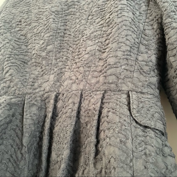 Zara Women Black Textured Crop Utility Jacket w/ Gold Details Size:XSmall - Picture 14 of 17